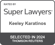 Rated By | Super Lawyers | Keeley Karatinos | Selected in 2024 | Thomson Reuters