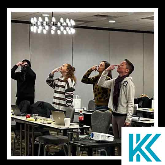 DUI Seminar with Keeley performing sobriety test